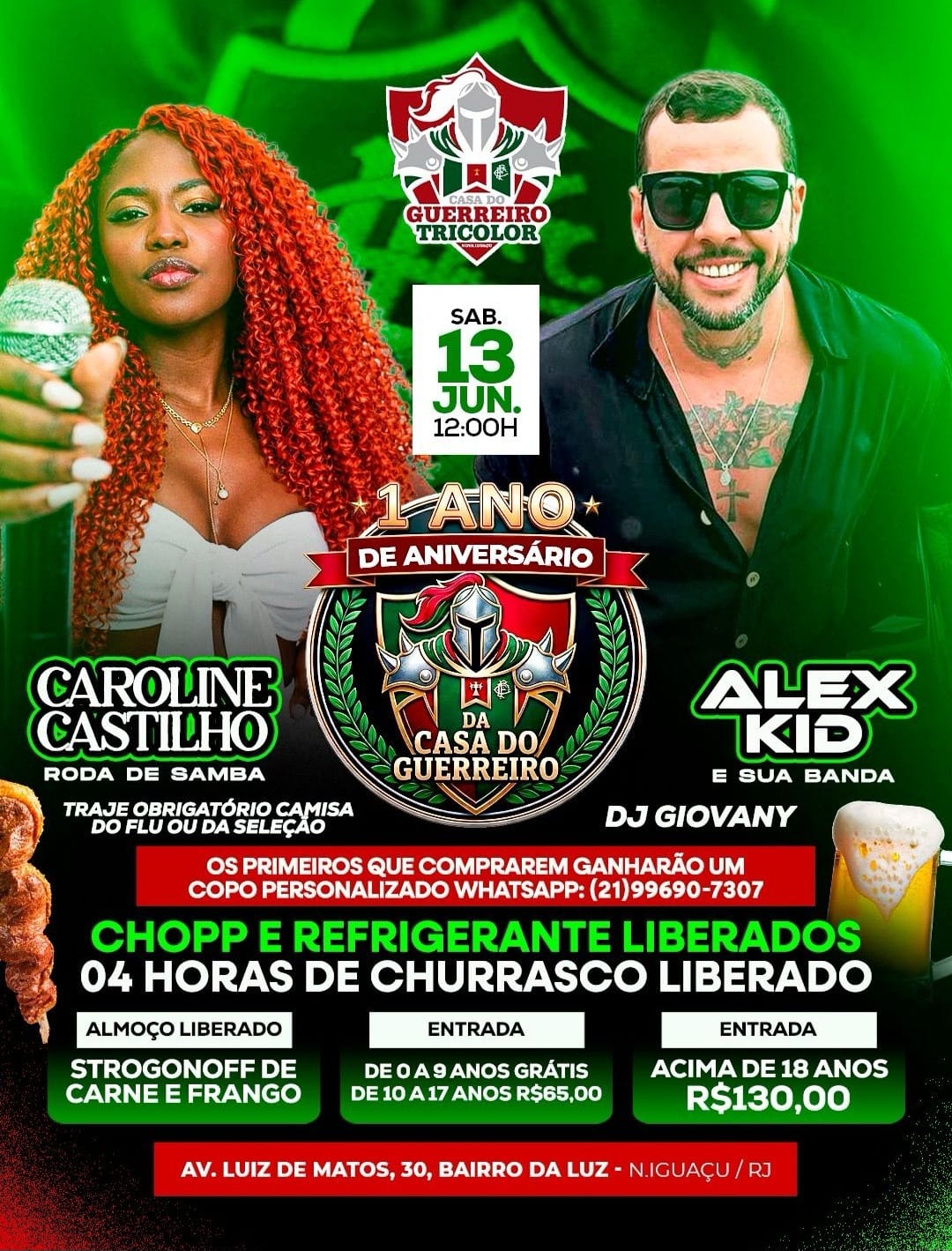 1 ANO DE ANIVERSÁRIO DA CASA DO GUERREIRO